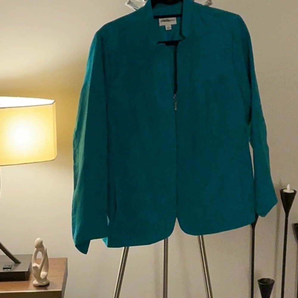 Teal Jacket Ultra Suade